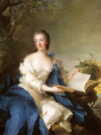 Marie Sophie de Courcillon de Dangeau - portrait en 1741 par Jean Marc Nattier
